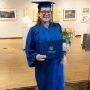 O mămică și-a primit diploma de absolvire a facultății în timp ce era în travaliu: „Sper să fiu o inspirație pentru fiica mea”