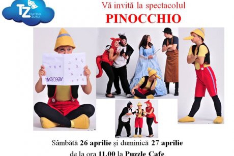 Povestea lui Pinocchio, spusa de actorii Teatrului Zurli