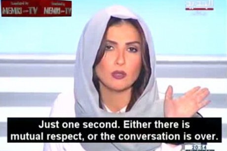 Cum i-a inchis gura o prezentatoare araba unui cleric extremist islamist  