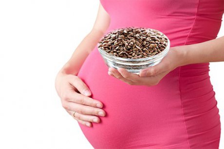 Semințe de in în sarcină