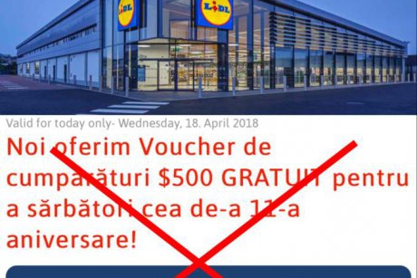 LIDL România avertizează în legătură cu o tentativă de fraudă prin intermediul unei false oferte online 