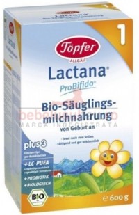 Lapte praf Topfer Lactana Bio Nr.1 0L+ 600g
