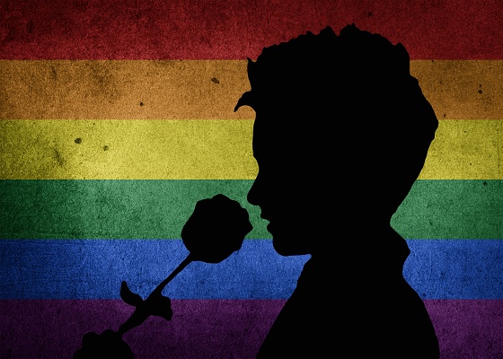 conturul-unui-chip-si-a-unui-trandafir-pe-fondul-culorilor-din-cadrul-comunitatii-rainbow-formata-din-LGBT+