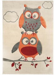 Covoare pentru copii » Sintetic » Owls & Clouds Gri