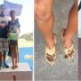 Nu și-a permis pantofi sport! O fetiță și-a bandajat picioarele pentru a participa la un concurs. A câștigat 3 medalii de aur