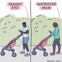 Mama vs. tata. Aceste ilustrații, despre diferența dintre un tată și o mamă în creșterea copilului, spun totul