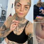 Această mămică are 14 tatuaje pe față și internauții o condamnă aspru: „Mă fac să mă simt ca o criminală”