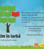 Citim in iarba. O zi de lectura in parc. Un eveniment pentru toata familia