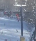 Moment terifiant petrecut pe o partie de ski: Un copil cade din telescaun 