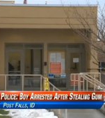 Un copil de 9 ani a fost arestat pentru ca a furat o guma
