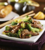 Broccoli cu carne la wok