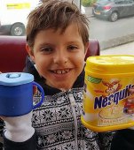 Baietelul de 11 ani care mananca numai milkshake-uri Nesquik