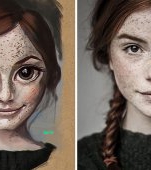 Ilustratiile incredibile ale unui artist transforma oamenii obisnuiti in personaje comice