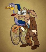 Cum ar arata personajele de desene animate daca ar imbatrani?