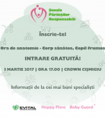 Au început înscrierile la Şcoala Părinţilor Responsabili. Ora de anatomie, primul seminar gratuit dedicat părinţilor din serie