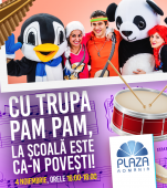 Vino să descoperi că „La școală este ca-n povești” cu trupa PAM PAM la Plaza România