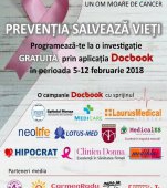 Docbook susţine lupta împotriva cancerului şi lansează campania „Prevenția salvează vieți!”