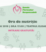 Au început înscrierile la Ora de Nutriție! Seminar gratuit pentru părinții responsabili