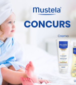 Câștigă un pachet cu produse Mustela pentru îngrijirea pielii bebelușului!