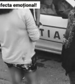 Imagini șocante! O fată din Galați plină de sânge pe stradă - polițiștii asistă pasiv la scenă
