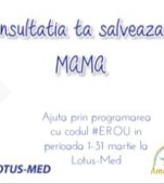 Campania ”Consultația ta salvează o mamă” oferă consultații ginecologice gratuite femeilor cu posibilități materiale reduse