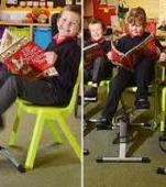 Bănci cu pedale în clase, pentru elevi, în încercarea de a combate hiperactivitatea și obezitatea