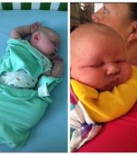„Am născut un bebeluș de 6,3 kg”. O mamă face publice pozele care uimesc o lume întreagă
