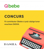 CONCURS: Fii contributor Qbebe și poți câștiga lunar vouchere DASHA