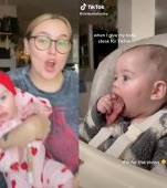 Nebunie pe TikTok: o mamă îi dă bebelușei ei de 6 luni să mănânce singură friptură în sânge