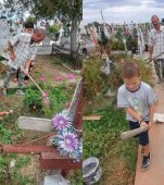 Copilărie printre morminte: povestea fraților din Brazi crescuți de tatăl gropar, după ce mama i-a părăsit