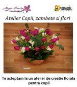 Atelier pentru copii - Copii, zambete si flori - De Martisor