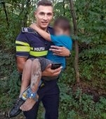 Un jandarm a reușit să salveze viața unui băiețel dispărut de câteva zile. "În momentul în care l-am luat în brațe s-a lipit de mine și s-a agățat cu mânuțele strâns"