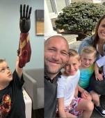 Un băiețel care s-a născut fără mâna stângă a primit un braț de Iron Man. Reacția lui a făcut înconjurul internetului