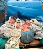 Un caz la 100.000. O femeie din Timișoara a născut tripleți concepuți pe cale naturală