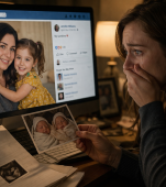 Am fost însărcinată cu gemeni și mi s-a spus că una dintre fetițe a murit la naștere. Trei ani mai târziu, i-am văzut poza pe internet postată de o femeie necunoscută