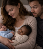 Am crezut că se întâmplă doar în filme, dar soția mea a născut gemeni cu pielea de culori diferite. Adevărul m-a lăsat fără cuvinte