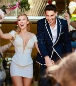 Andreea Bălan și Victor Cornea s-au căsătorit în mare secret. Primele imagini de la cununia lor în cadru restrâns