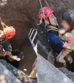 O fetiță de 8 ani dintr-o comună din Iași a fost salvată după ce a căzut într-o fântână, la 8 m adâncime