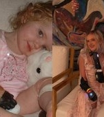 Faceți cunoștintă cu „fata bionică"! Tilly și-a pierdut ambele brațe la 15 luni din cauza septicemiei meningococice, dar și-a transformat dizabilitatea într-o superputere