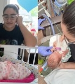 „De 11 ori am sperat că voi deveni mamă și mereu am rămas cu inima frântă". O femeie și-a adus pe lume bebelușul miracol, cântărind mai putin de 900 de grame