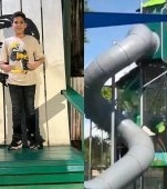 „A vrut doar să se joace". Un copil de 13 ani a murit tragic după ce a rămas blocat într-un tobogan