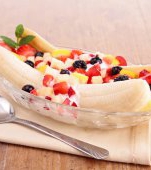 Salata de fructe: Banana Split