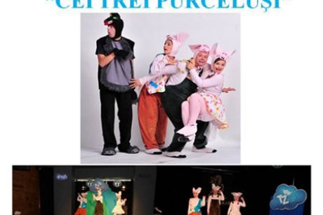 Teatrul Zurli revine. In acest weekend jucam Cei trei purcelusi