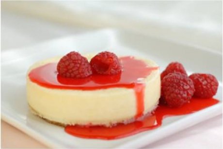 Desert de vara: cheesecake cu zmeura