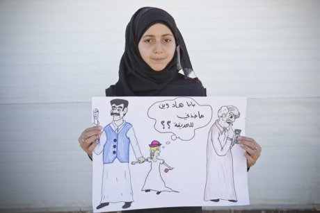 Desenele zguduitoare ale fetitelor siriene fortate sa se casatoreasca impotriva vointei lor