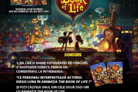 Castiga un DVD cu filmul de animatie The Book of Life