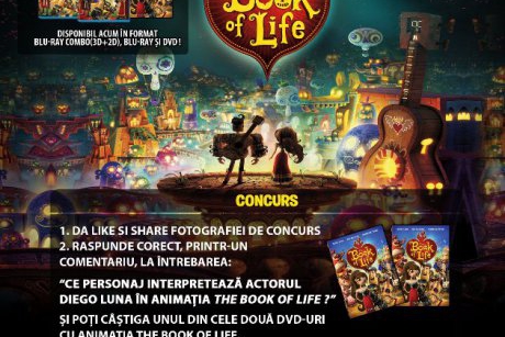 Castiga un DVD cu filmul de animatie The Book of Life