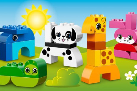 Doua jocuri Lego Duplo cu animalute