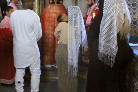 Imagini de la botezul fetitei lui Kim Kardashian, ce a avut loc in Israel