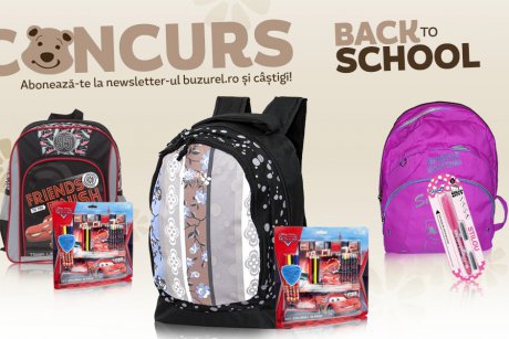 Concurs Back to school cu Buzurel.ro: castiga cele mai simpatice ghiozdane 